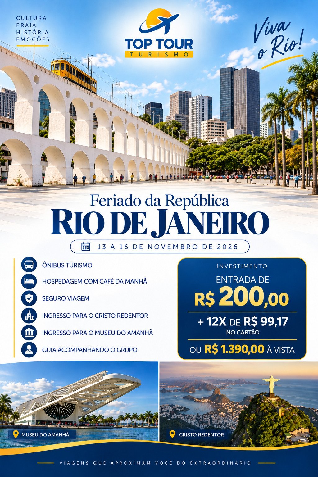 🌴☀️ RIO DE JANEIRO – FERIADO DA REPÚBLICA!